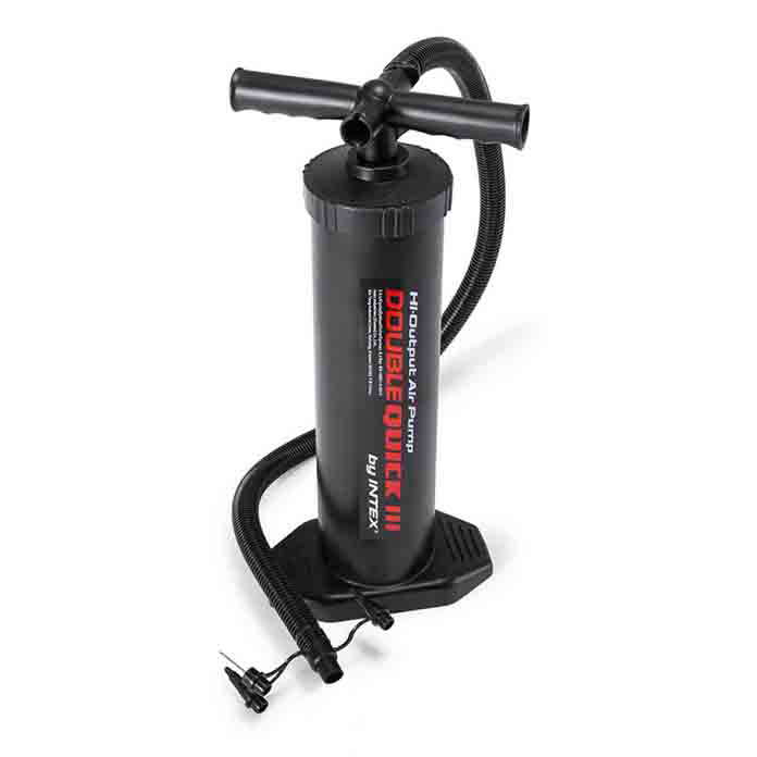 Ručna pumpa za naduvavanje Intex Double Quick III sa crevom i nastavcima